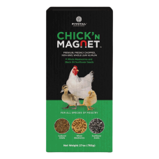 Chick'n Magnet poultry supplement. Black and green box.