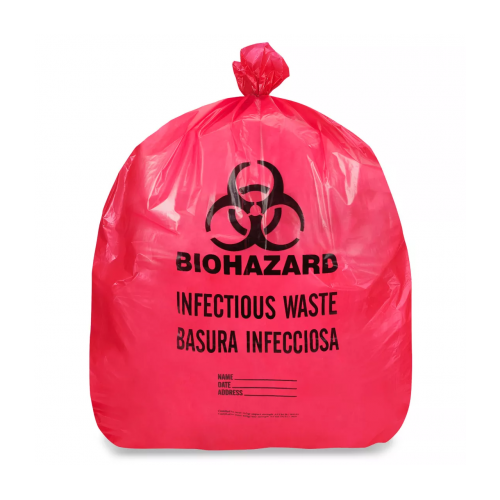 20-30 Gallon Medical Waste Trash Bags - 3.2 Mil - 100/case